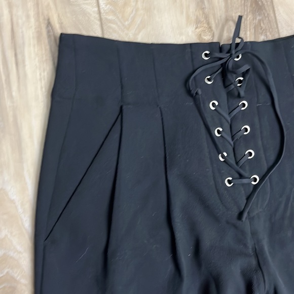 A.L.C. Estrada Black Pant Lace Up Size 2 - Picture 6 of 7